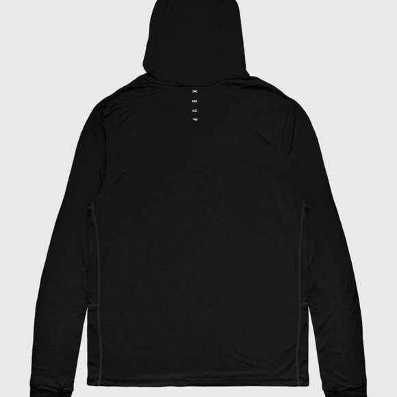 Koup Black Performance Base Layer Long Sleeve Hoodie - Picture 2 of 3